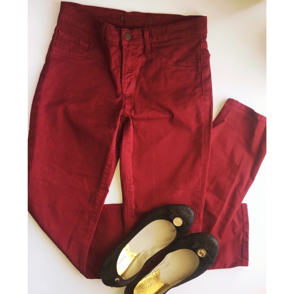 ❌SOLD❌ J Brand Skinny Leg Red Jeans Size 25 - A22 - Picture 2 of 7